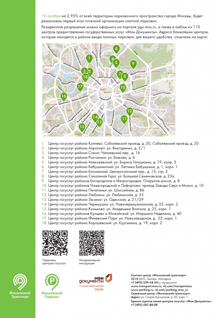 Карта платных парковок Карта платных парковок
